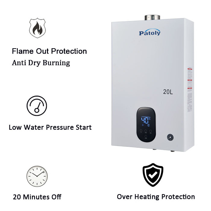 Instant Boiler Good Price Home Appliance Stainless Steel Gas Water Heater wholesale butane gas geyser water heater for home