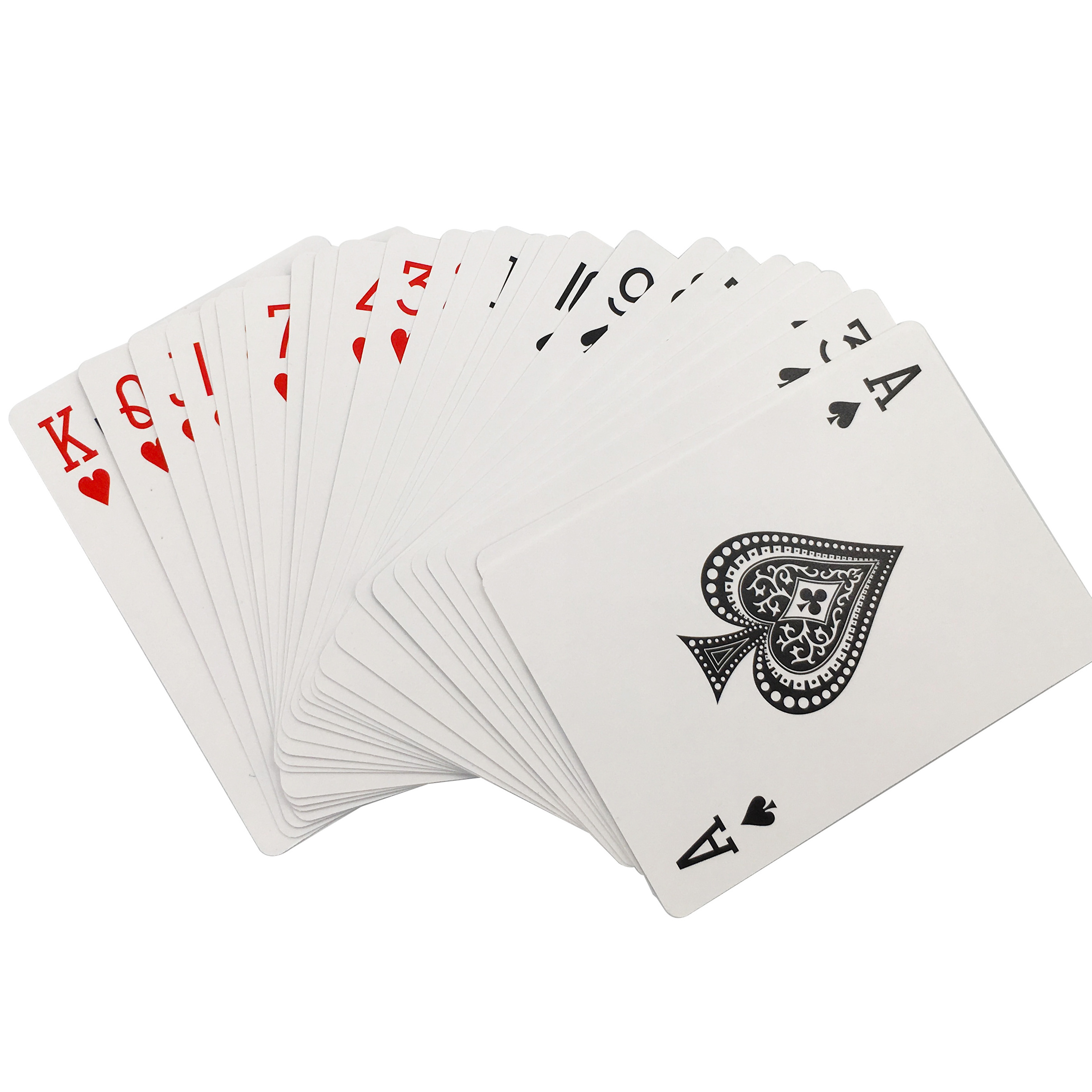 Custom Promotional Advertising chip playing cards game custom logo poker barcode card