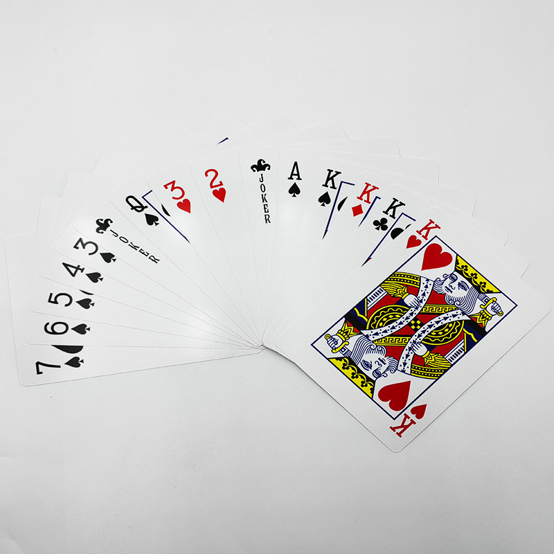 custom high quality Large size paper poker playing card printing