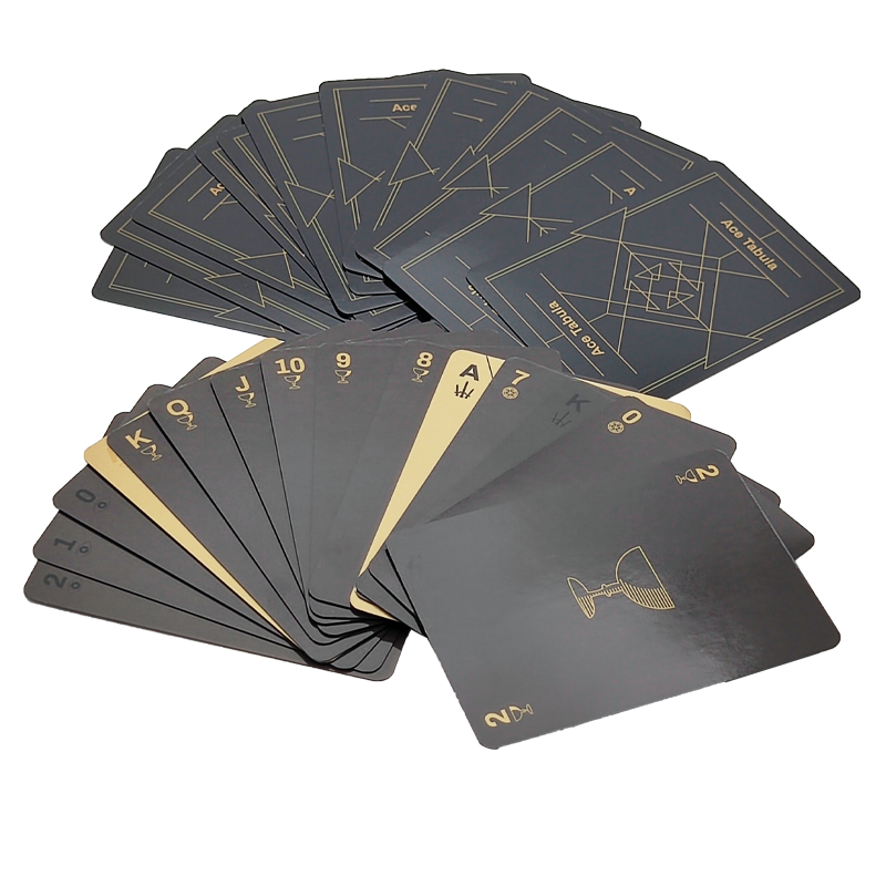 Free Sample Custom Superior Personalized Waterproof Plastic Playing Cards Deck With Box Front And Back Printing Logo