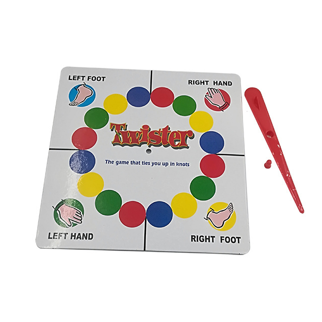 Custom design printed game board Turntable Board Game with plastic spinner