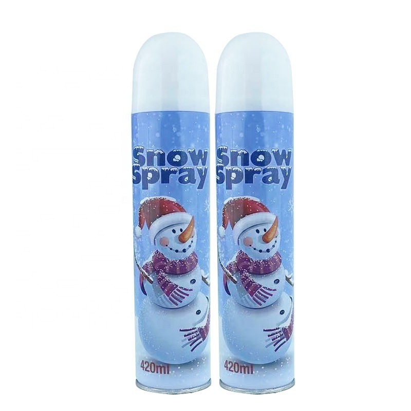 OEM Colored Snow Spray Winter Harmless Aerosol Christmas Frost Spray Christmas Holiday Glass Natural Melting Snow Spray