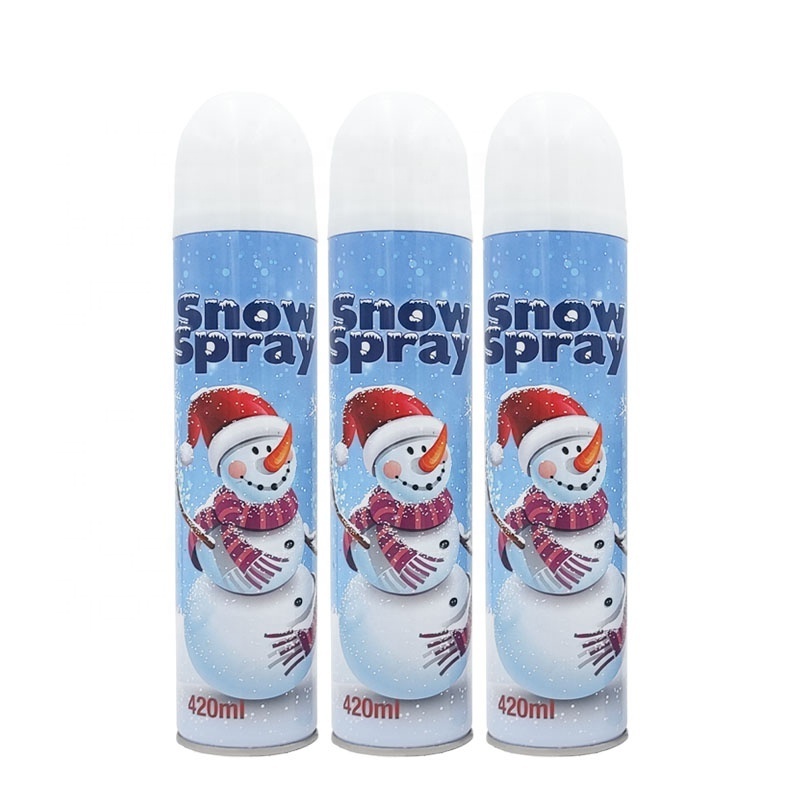 OEM Colored Snow Spray Winter Harmless Aerosol Christmas Frost Spray Christmas Holiday Glass Natural Melting Snow Spray