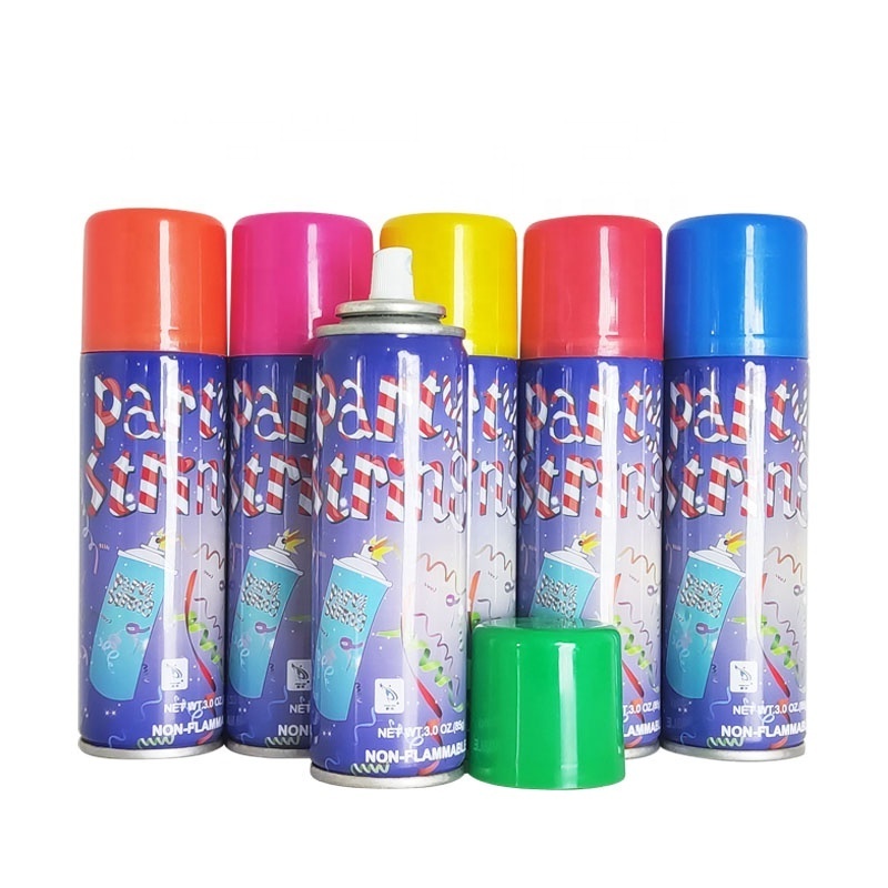 Wholesale 3oz non-Flammable Multicolor Biodegradable Silly String