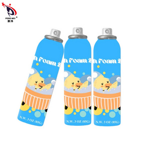 Refreshing Skin Friendly Body Bath Foam Spray Kids-Friendly Stain-Free Formula Foaming Mist Bath Supplies