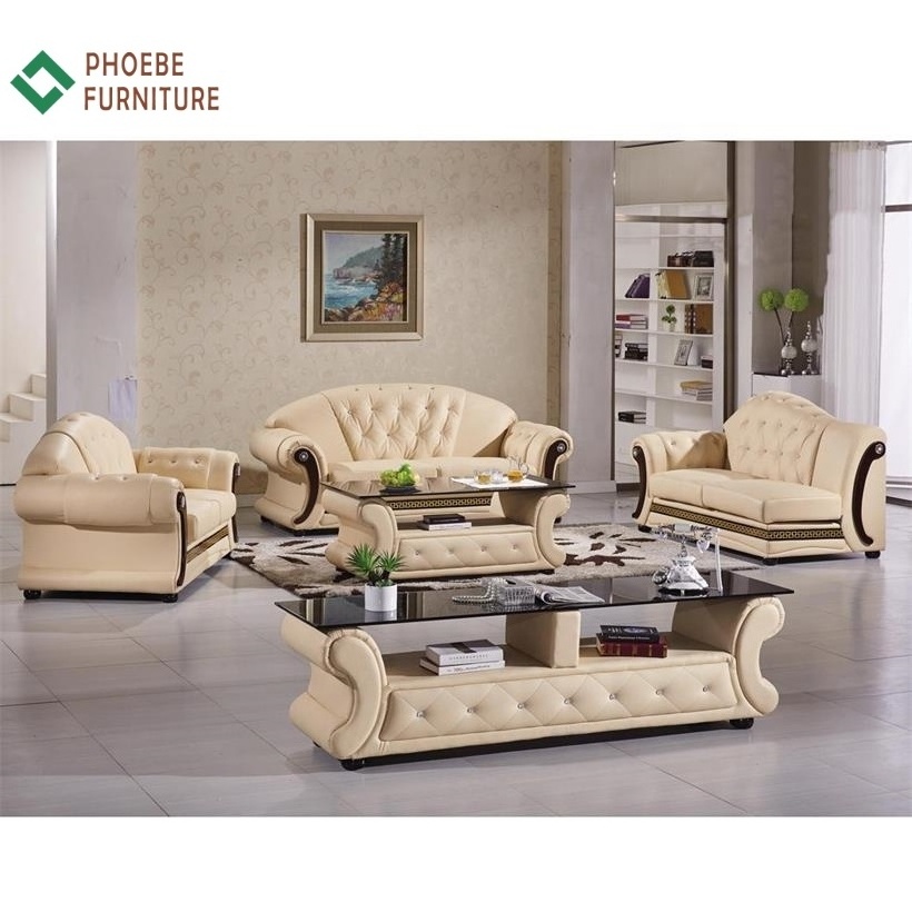 Mid century modern sofa saudi arab majlis leather sectional sofas set with cafe and TV table