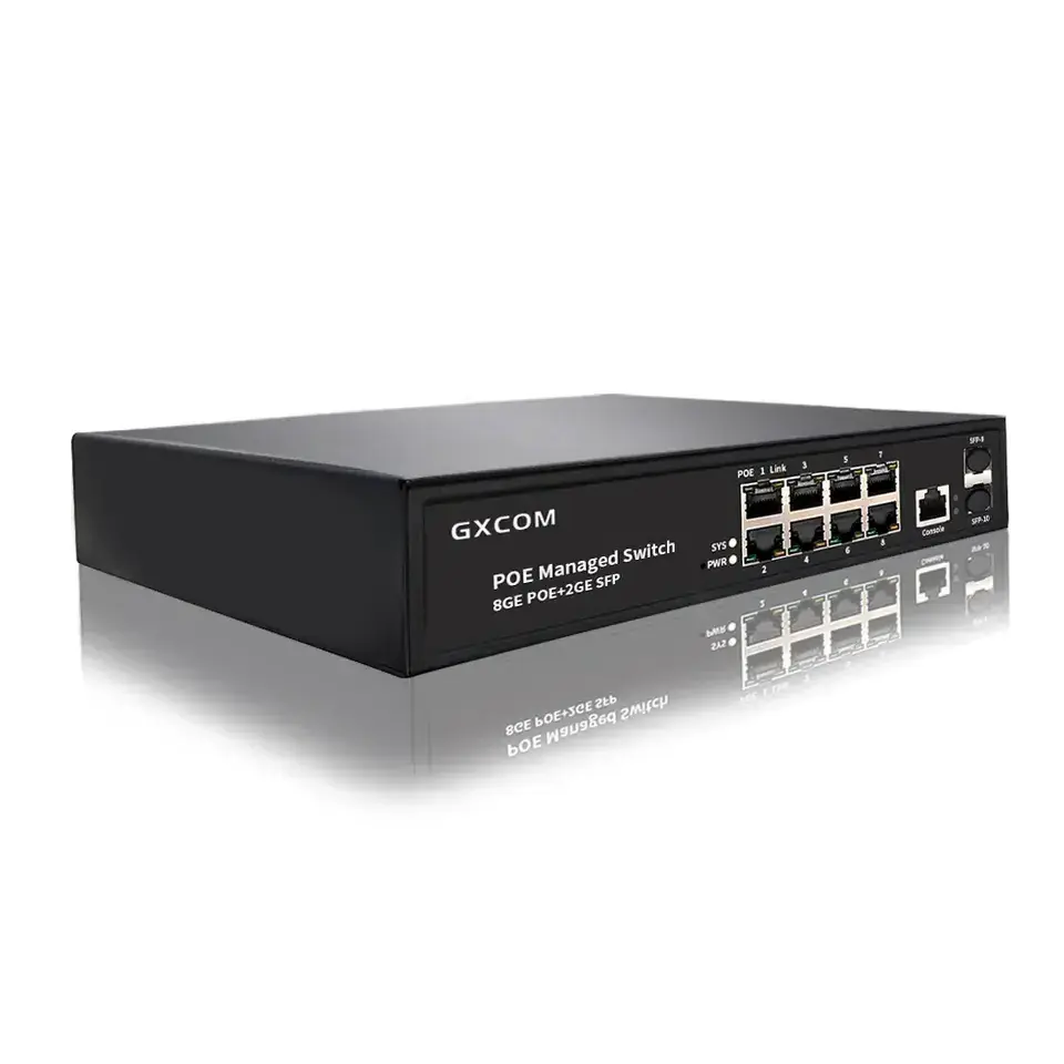 Wholesale 8 Gigabit RJ45 ports 2 x 1G SFP L2 L3 managed DC 24V 48V PoE out 4, 5+ / 7, 8- Non-standard passive PoE switch