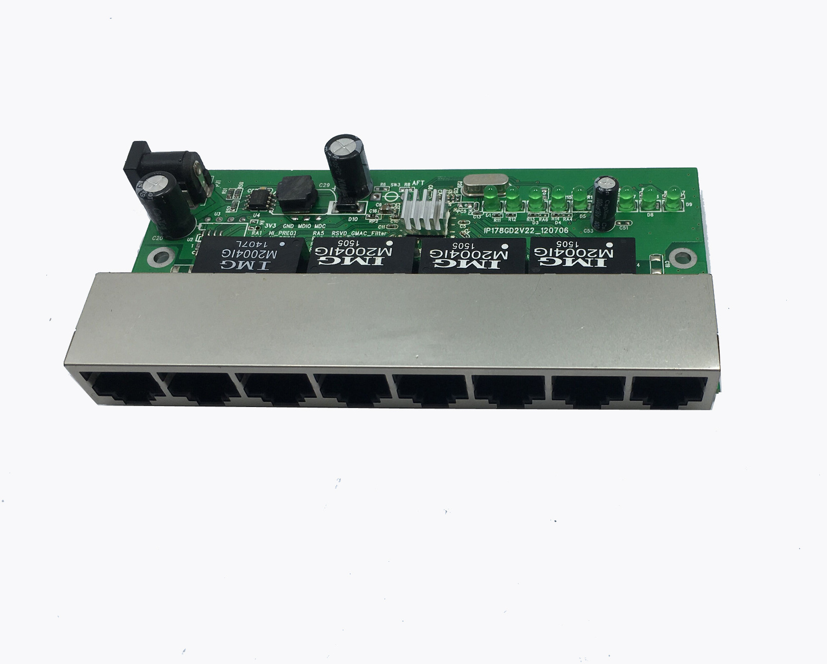 FTTB 24vdc 8 port poe reverse 10/100M RPOE switch outdoor oem GXCOM