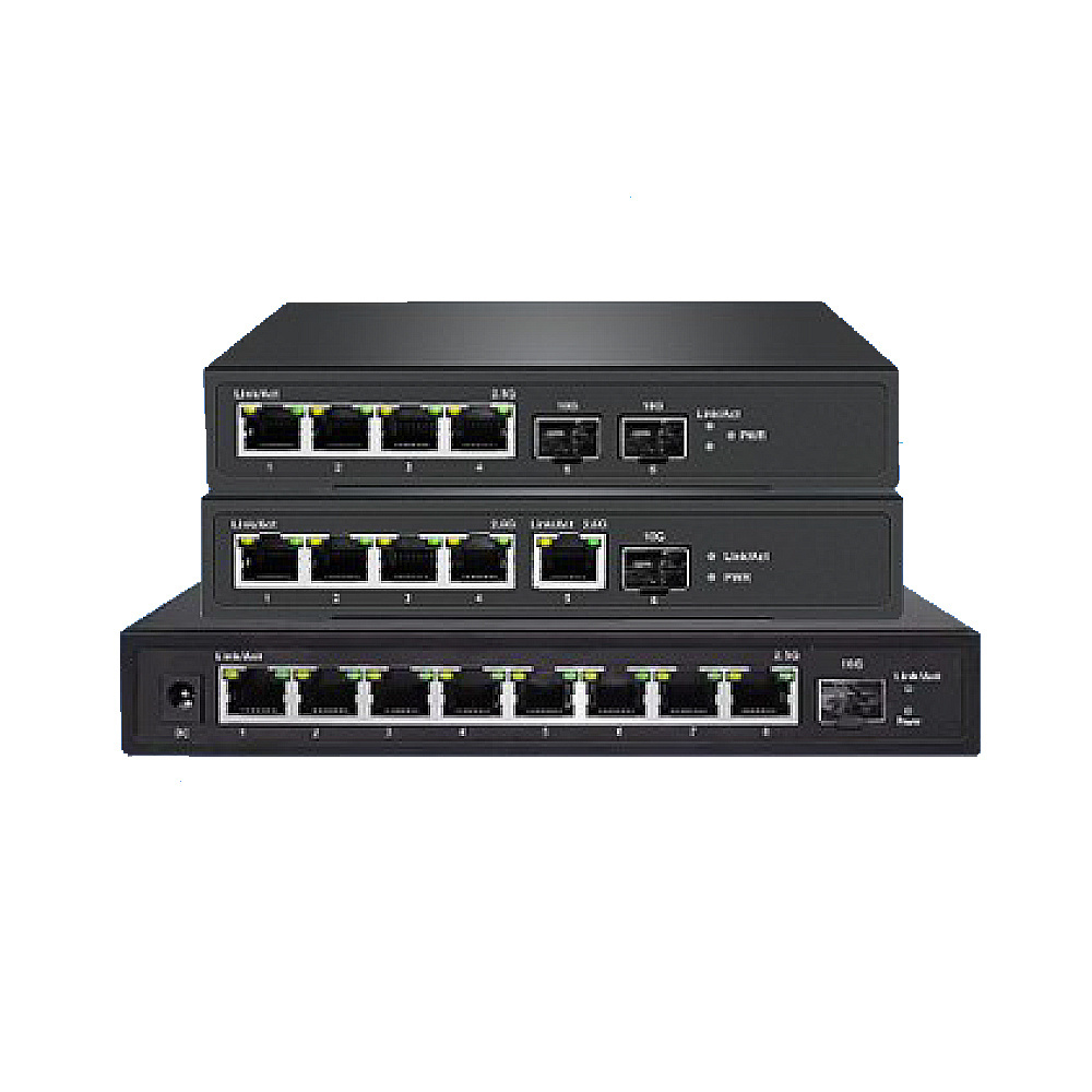 Easy Smart Web Managed 2.5G poe switch 4/5/8 port with 10G SFP