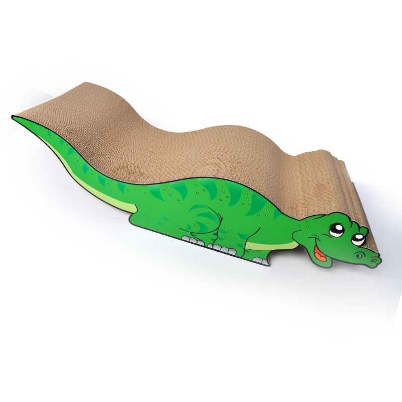 Crocodile shaped cardboard cat Scratcher