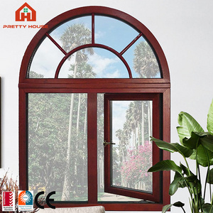 European aluminium arch house casement windows