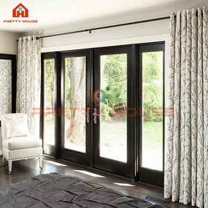 Luxury hurricane triple sliding doors german tempered exterior sliding doors