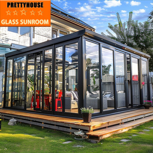 Aluminum outdoor glass house extension sunroom