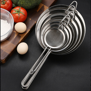 Kitchen Strainer Colander 304 Stainless Steel Mesh Colander Filter Spoon Mesh Stainless Steel Sieve Filter Spoon