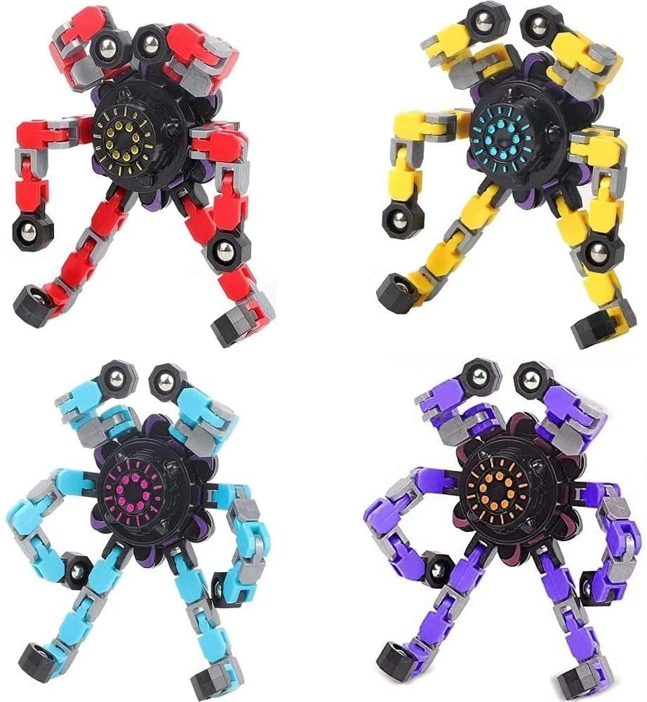 Fingertip rotating deformation toyMechanical top twister Fingertip top pressure toyInteresting sensory fingertip top toy