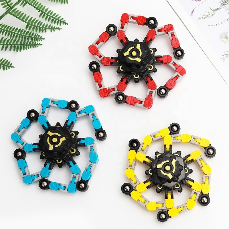 Fingertip rotating deformation toyMechanical top twister Fingertip top pressure toyInteresting sensory fingertip top toy