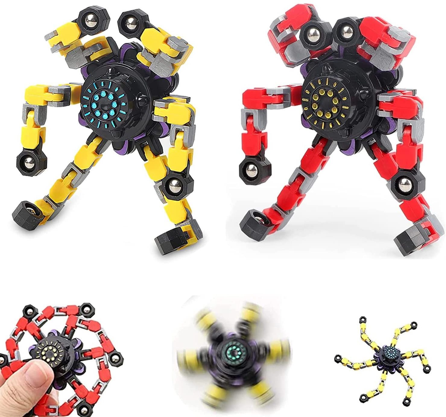 Fingertip rotating deformation toyMechanical top twister Fingertip top pressure toyInteresting sensory fingertip top toy