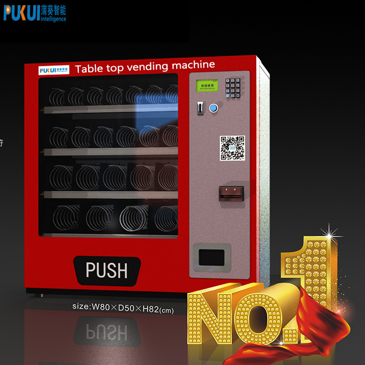 Custom Design tabletop machines beauty cosmetic nail polish wig table top snacks eyelash custom eye lash vending machine