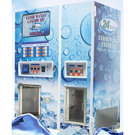 Combo Ice & Water Vending Machine/Automatic Ice & Water Dispenser