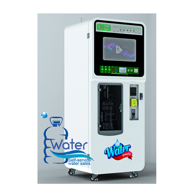 Android version Luxury refill ro drinking purified ice and water vending machine