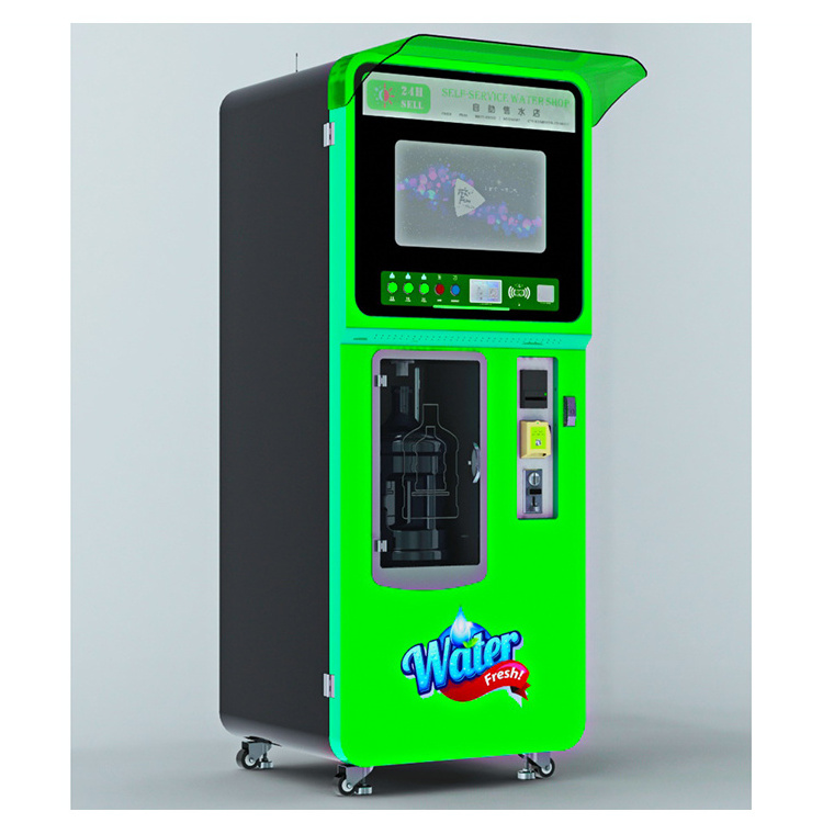 Android version Luxury refill ro drinking purified ice and water vending machine