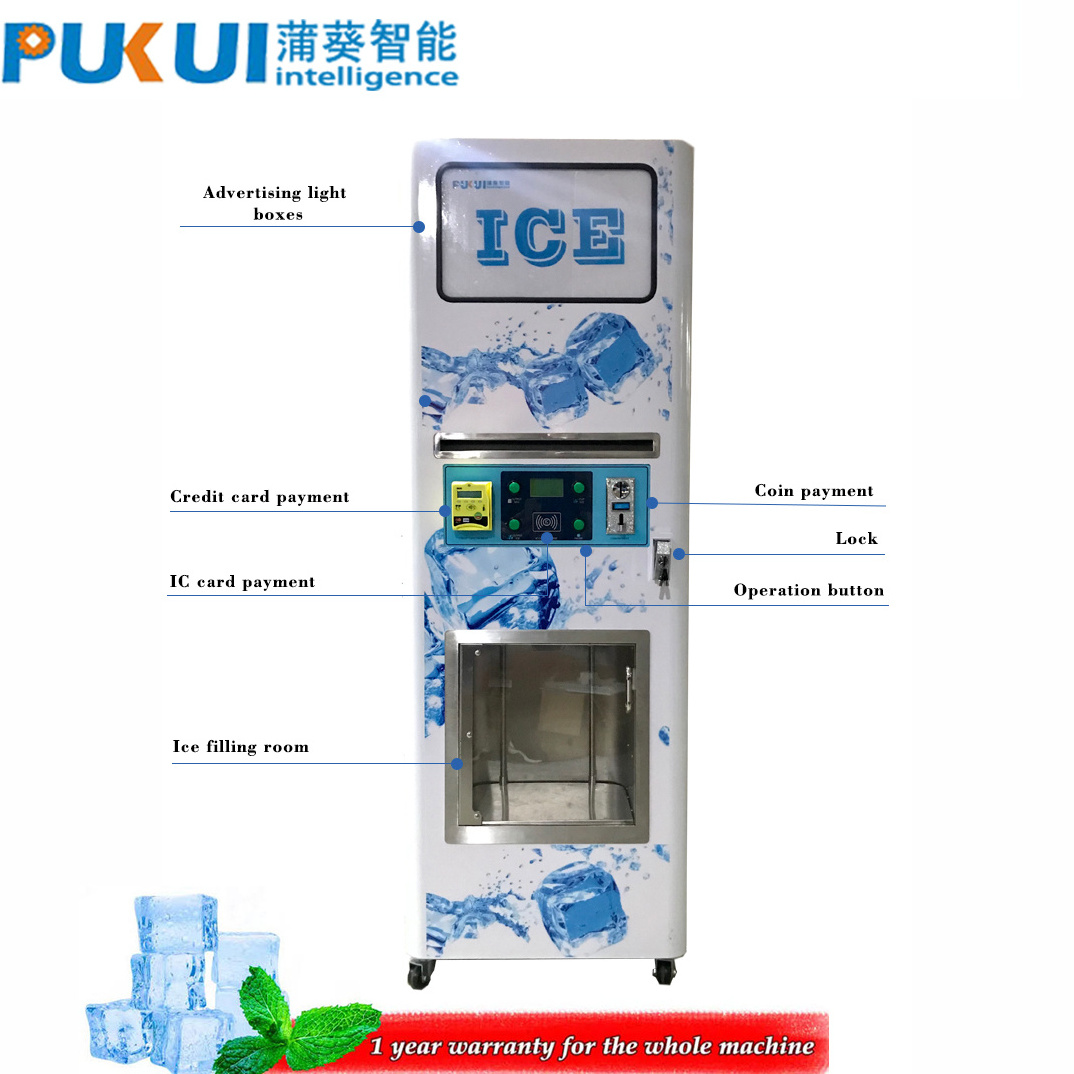 Self service ice maker vending machine commercial ice cube