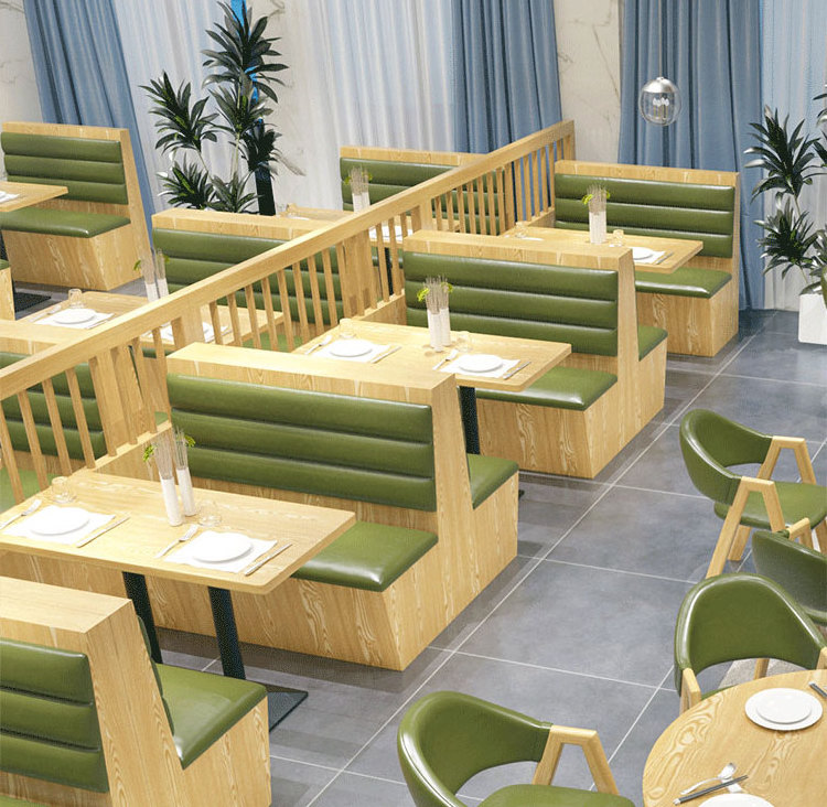 Restaurant furniture manufacture cafe fast food booth seating half circle restaurant sofa round restaurant booth