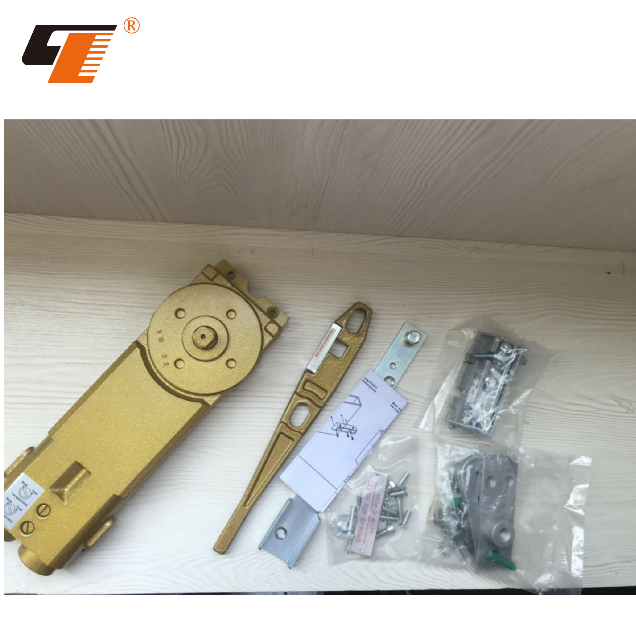 QL-12183 Heavy Duty  150kg Floor hinge  Double Cylinder Door closer Floor Spring self-closing 90 degree position