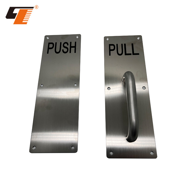 2023 Fashion Stainless Sliding Shower Room Hardware Push Pull Plate Glass Door Pull Handle