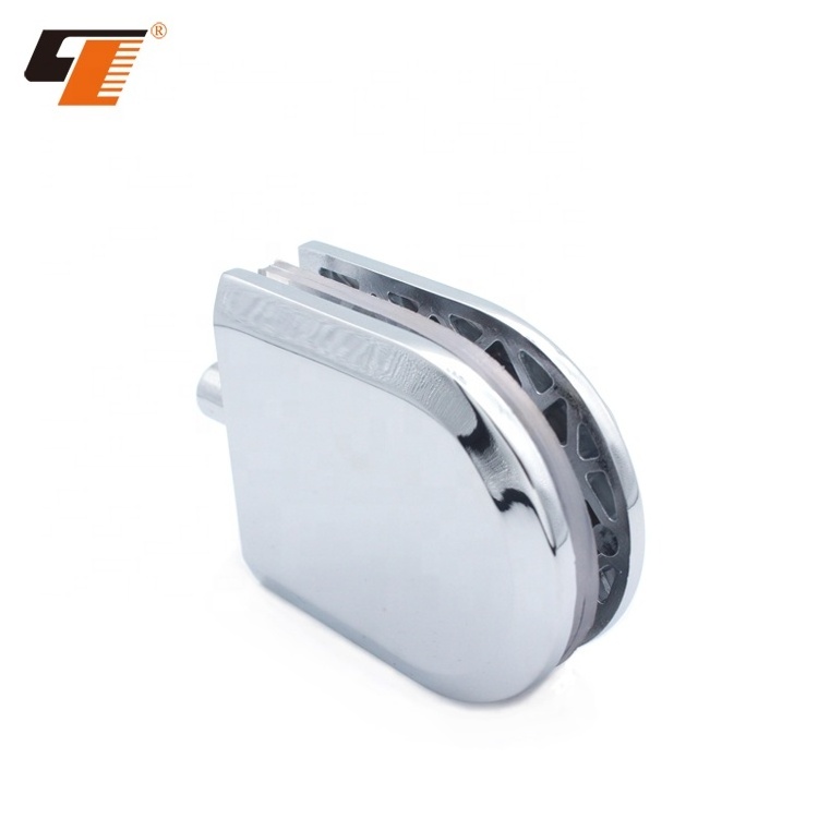 High quality Polished Zinc Alloy Office Sliding Glass Door Latch Lock Tempered Glass Door Lock