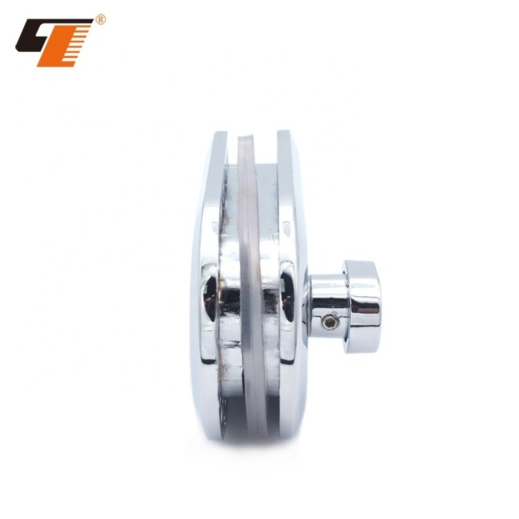 High quality Polished Zinc Alloy Office Sliding Glass Door Latch Lock Tempered Glass Door Lock