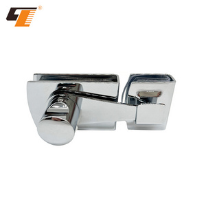 Factory Promotional Durable Stainless Sliding Door Fitting Single Side Turn Latch Glass Door Lock