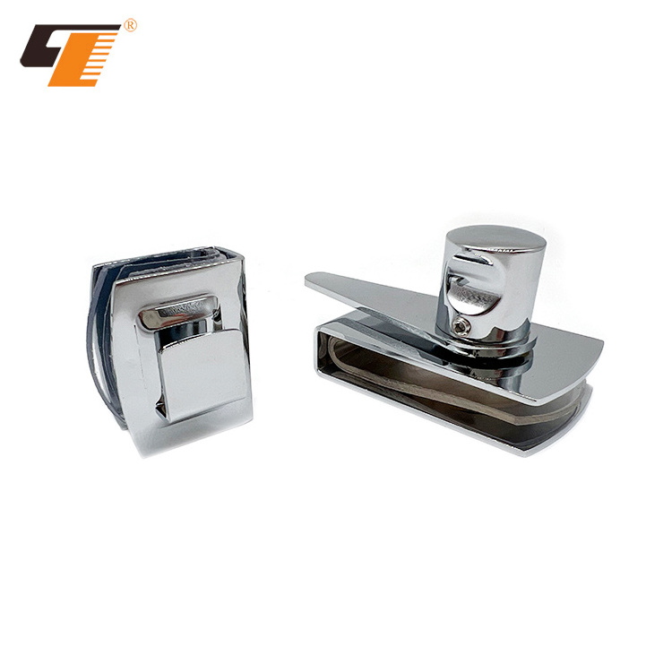 Factory Promotional Durable Stainless Sliding Door Fitting Single Side Turn Latch Glass Door Lock