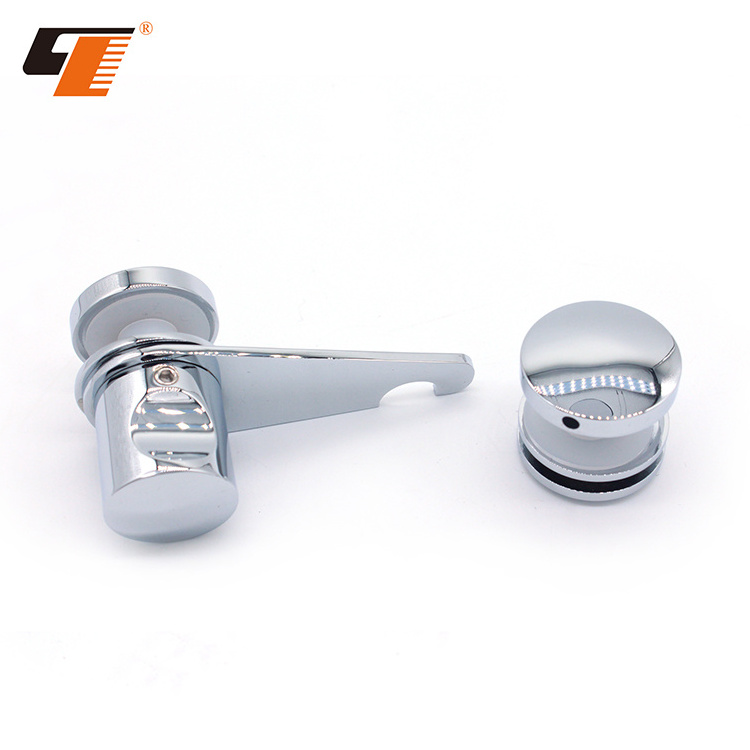 Best Selling Modern Waterproof Durable Zinc Alloy Circle Latch Turn Glass Door Lock