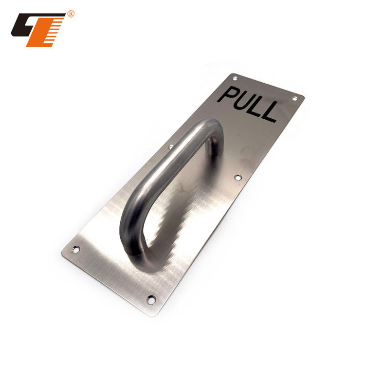 2023 Fashion Stainless Sliding Shower Room Hardware Push Pull Plate Glass Door Pull Handle