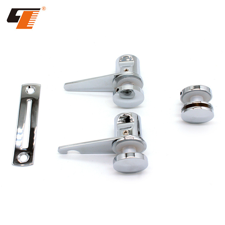 Best Selling Modern Waterproof Durable Zinc Alloy Circle Latch Turn Glass Door Lock