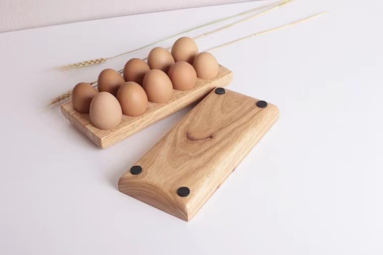 Factory direct sale wooden egg storage rack egg tray