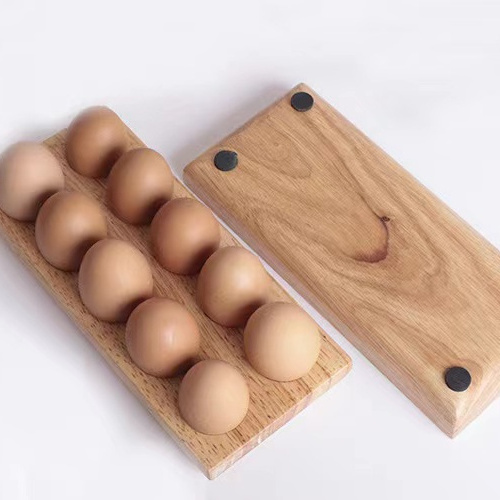 Factory direct sale wooden egg storage rack egg tray