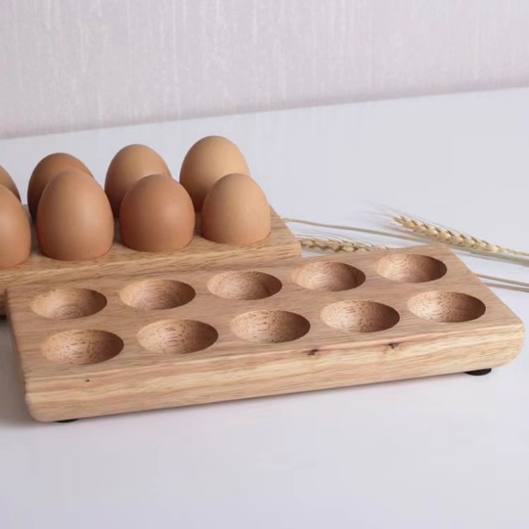 Factory direct sale wooden egg storage rack egg tray