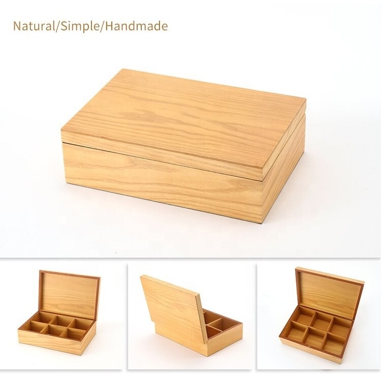 Custom Empty Wooden Tea Box Bamboo Carton for Chocolate Storage Promotional round Wooden Wine Crate with Custom Logo