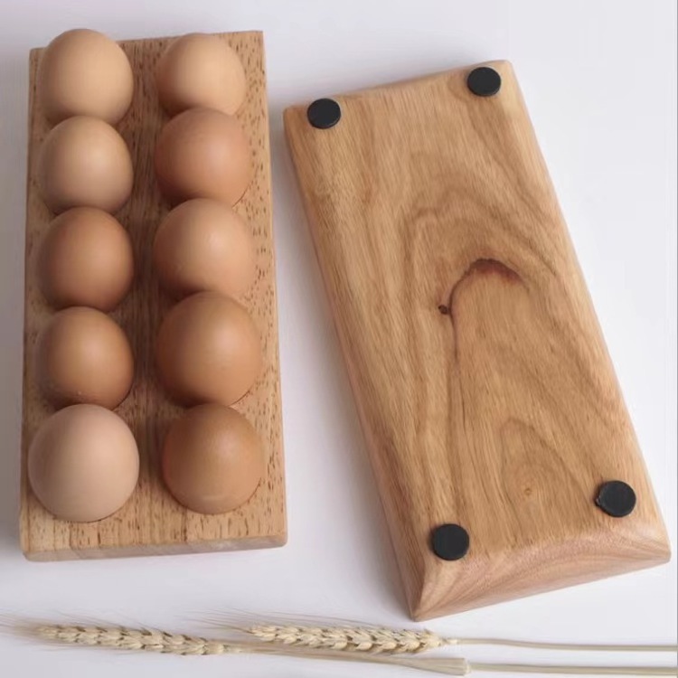 Factory direct sale wooden egg storage rack egg tray