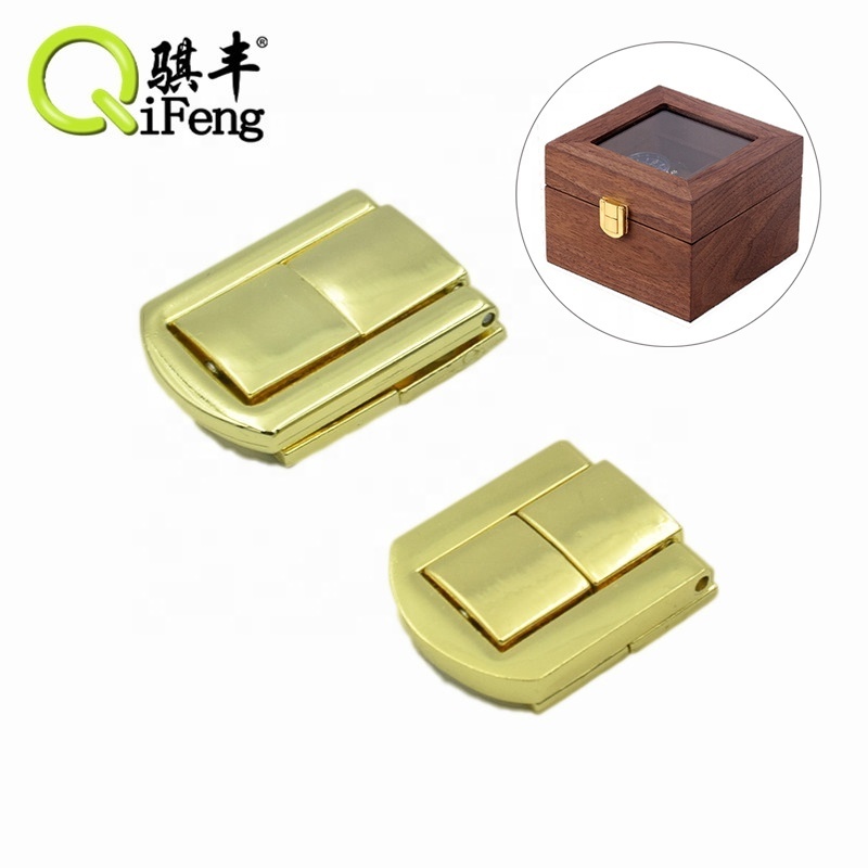 factory mini gift box lock small jewelry box latch fashion metal lock for wooden box