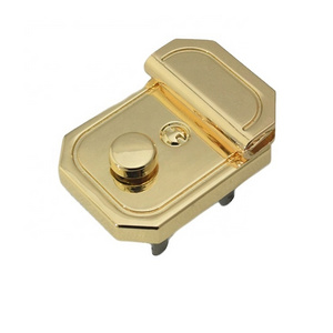 Fashion Jewelry Box Hardware Metal Bag Hardware Bag Accessories push Lock Fasteners Metal Bag Lock For Handbag