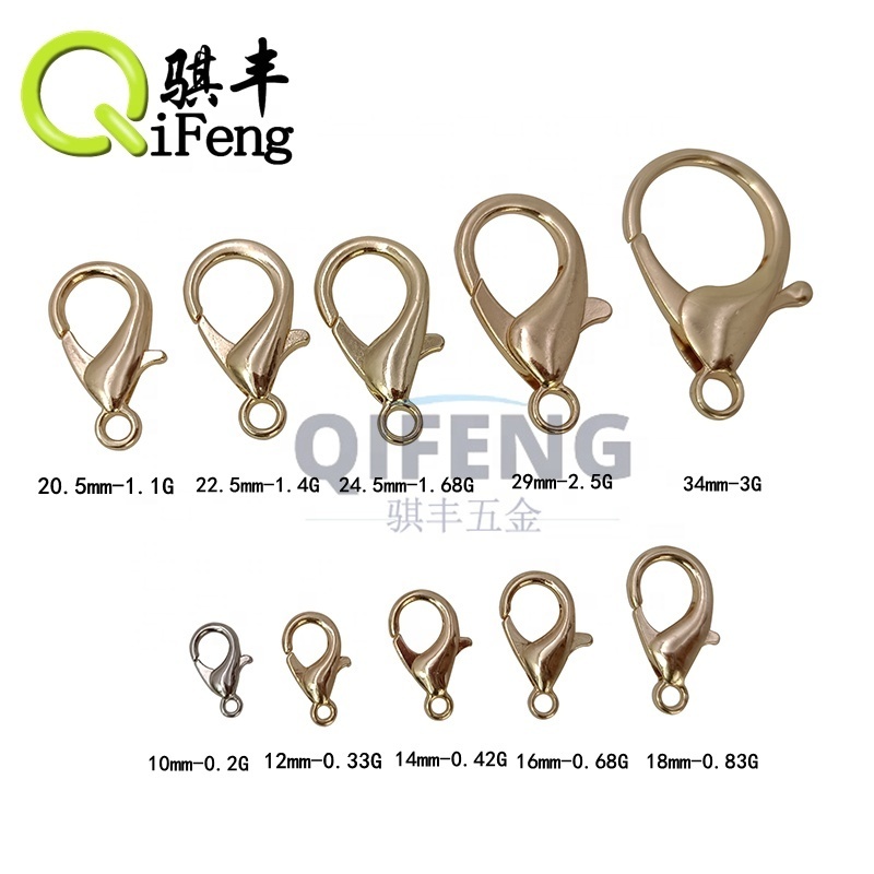 High Quality Snaps Hooks Clips Zinc Alloy Key chain Clasp Clip Snap Hook Black Lobster Clasp Mini Swivel Snap Hook for Bag