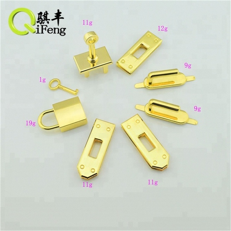 Hot style press push twist mechanism lock clasp metal zinc alloy gold plated turn lock for bag