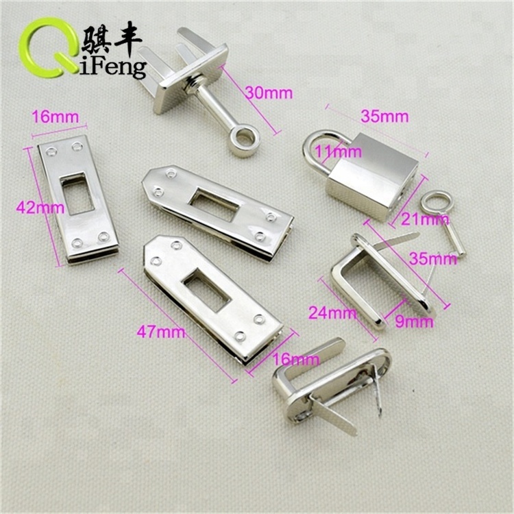 Hot style press push twist mechanism lock clasp metal zinc alloy gold plated turn lock for bag