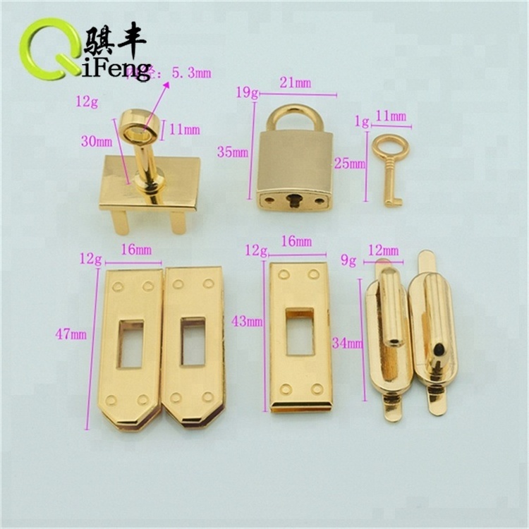 Hot style press push twist mechanism lock clasp metal zinc alloy gold plated turn lock for bag