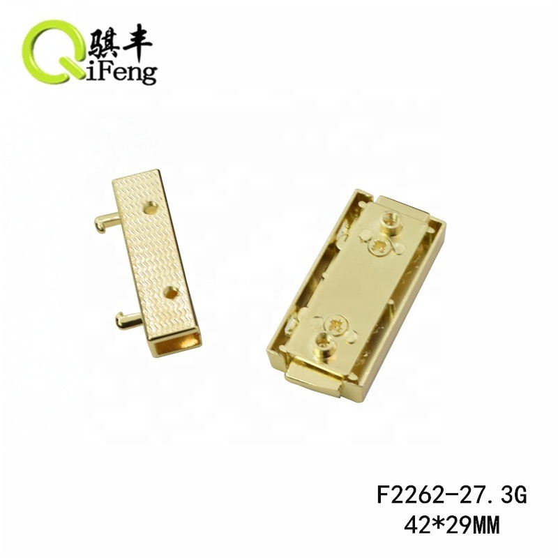 new arrival small box gold plated clasp lock customized push lock for wooden case zinc alloy push lock for bag