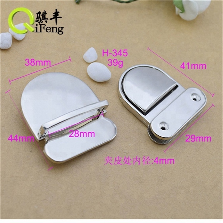 ag hardware push lock metal zinc alloy handbag lock hand bag clasp accessories for briefcase