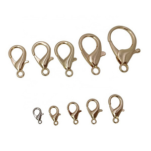 High Quality Snaps Hooks Clips Zinc Alloy Key chain Clasp Clip Snap Hook Black Lobster Clasp Mini Swivel Snap Hook for Bag